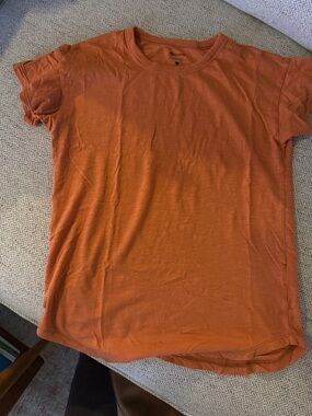 Madewell Rust Orange Short Sleeve Crew Tee